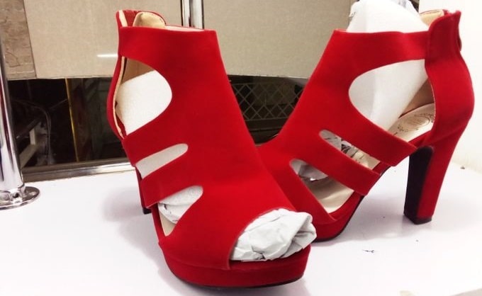 heels, peep toe shoes